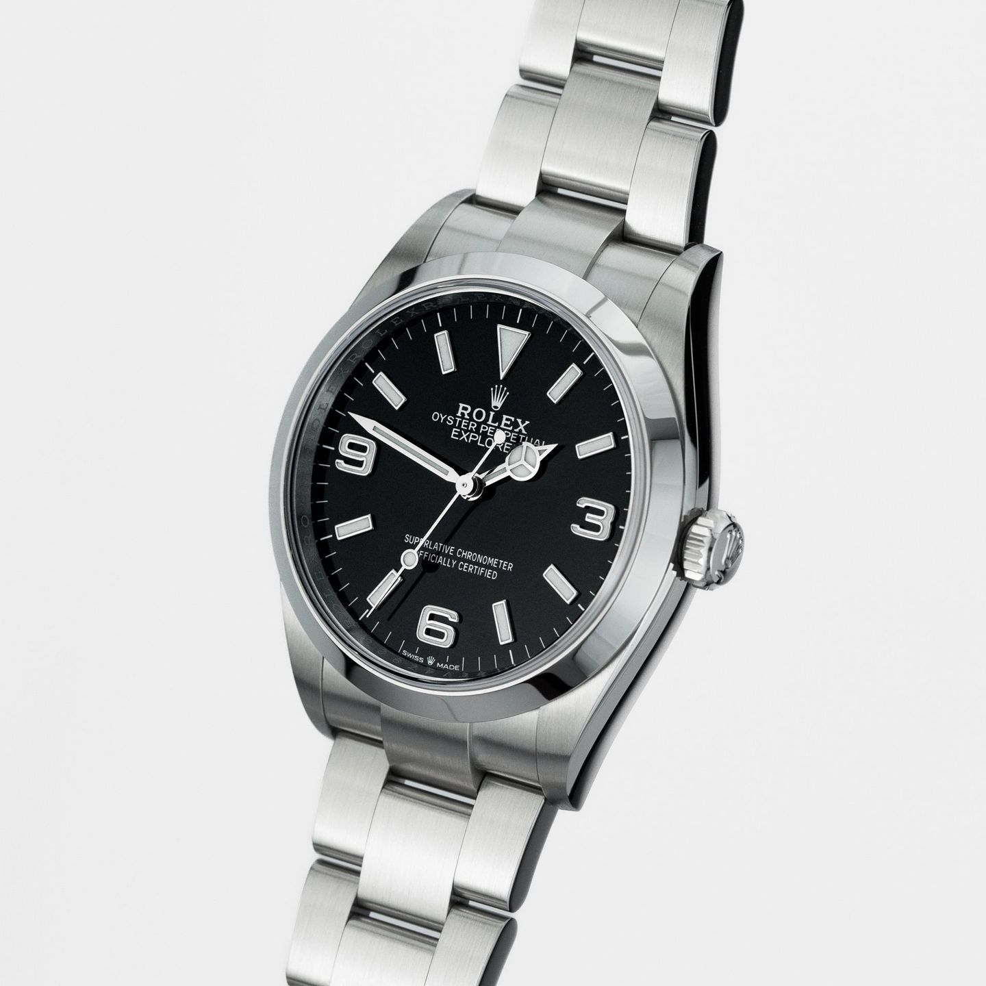 Rolex Explorer 124270 (2022) - Black dial 36 mm Steel case (3/7)