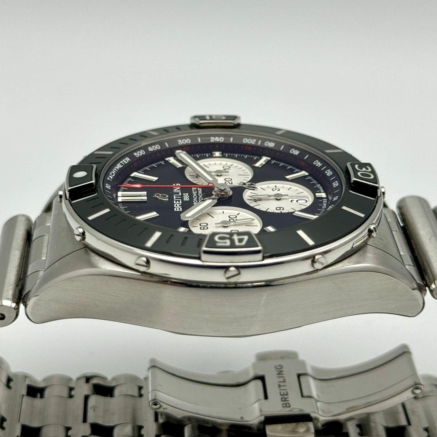 Breitling Chronomat AB0136251B1A1 (2022) - Zwart wijzerplaat 44mm Staal (4/10)