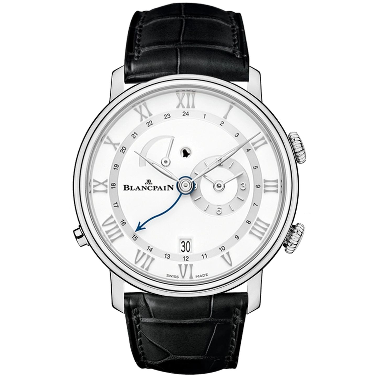 Blancpain Villeret 6640-1127-55B (2026) - Wit wijzerplaat 41mm Staal (1/1)
