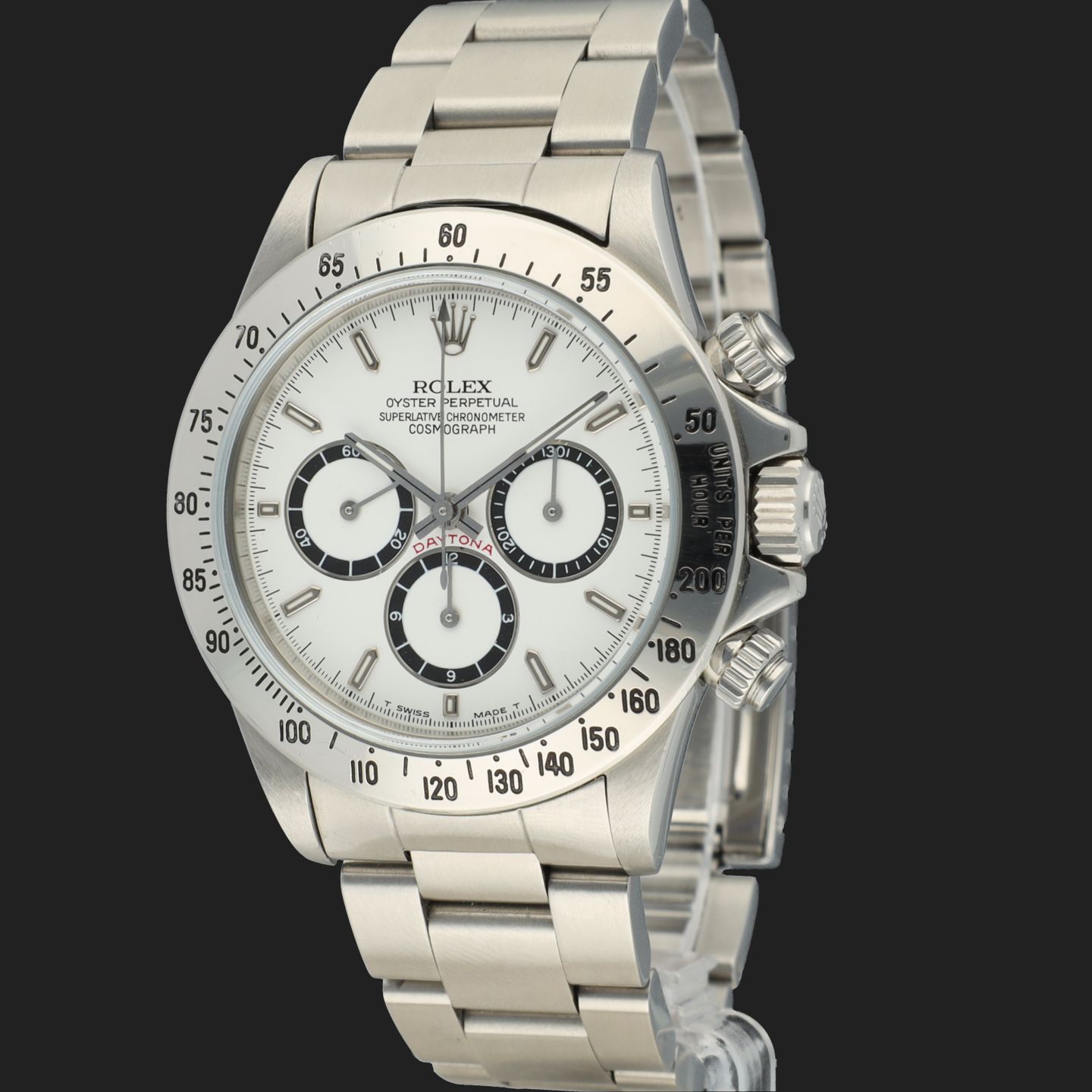 Rolex Daytona 16520 (1989) - White dial 40 mm Steel case (1/8)