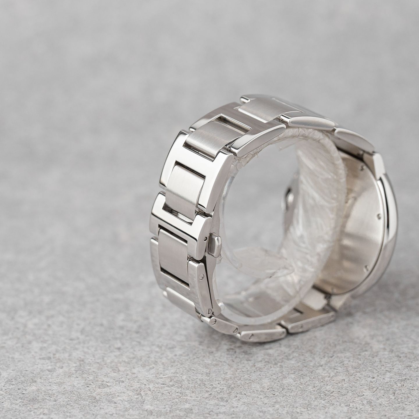 Cartier Tank WSTA0052 (Onbekend (willekeurig serienummer)) - Wit wijzerplaat 34mm Staal (8/8)