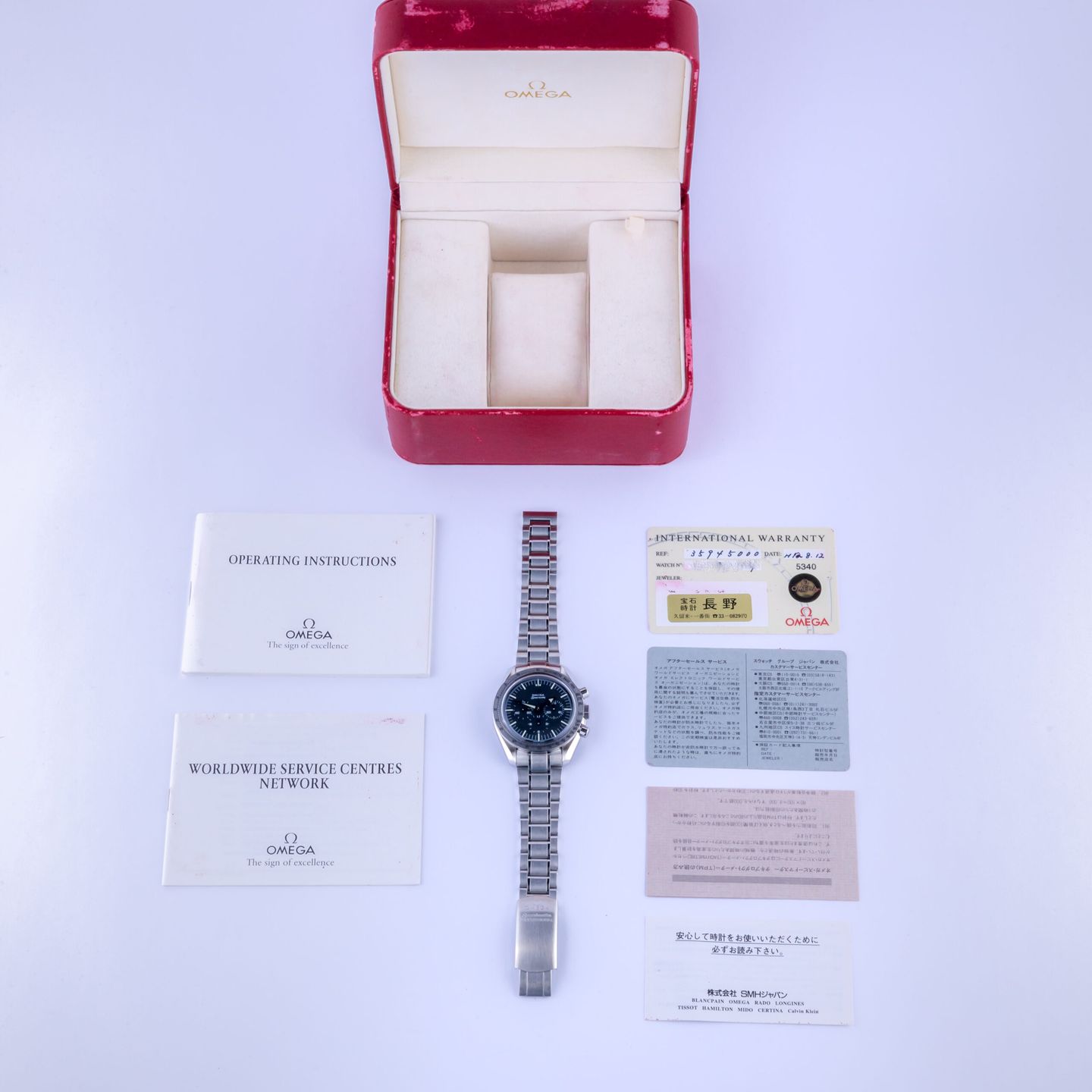 Omega Speedmaster Broad Arrow 3594.50 (1999) - Zwart wijzerplaat 42mm Staal (8/8)