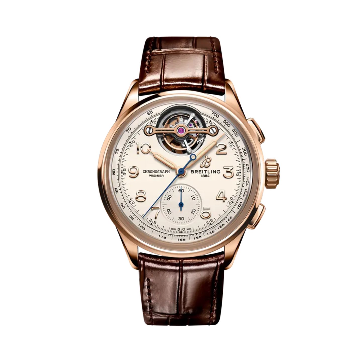 Breitling Premier RB2120211G1P1 (2025) - Silver dial 42 mm Red Gold case (1/1)