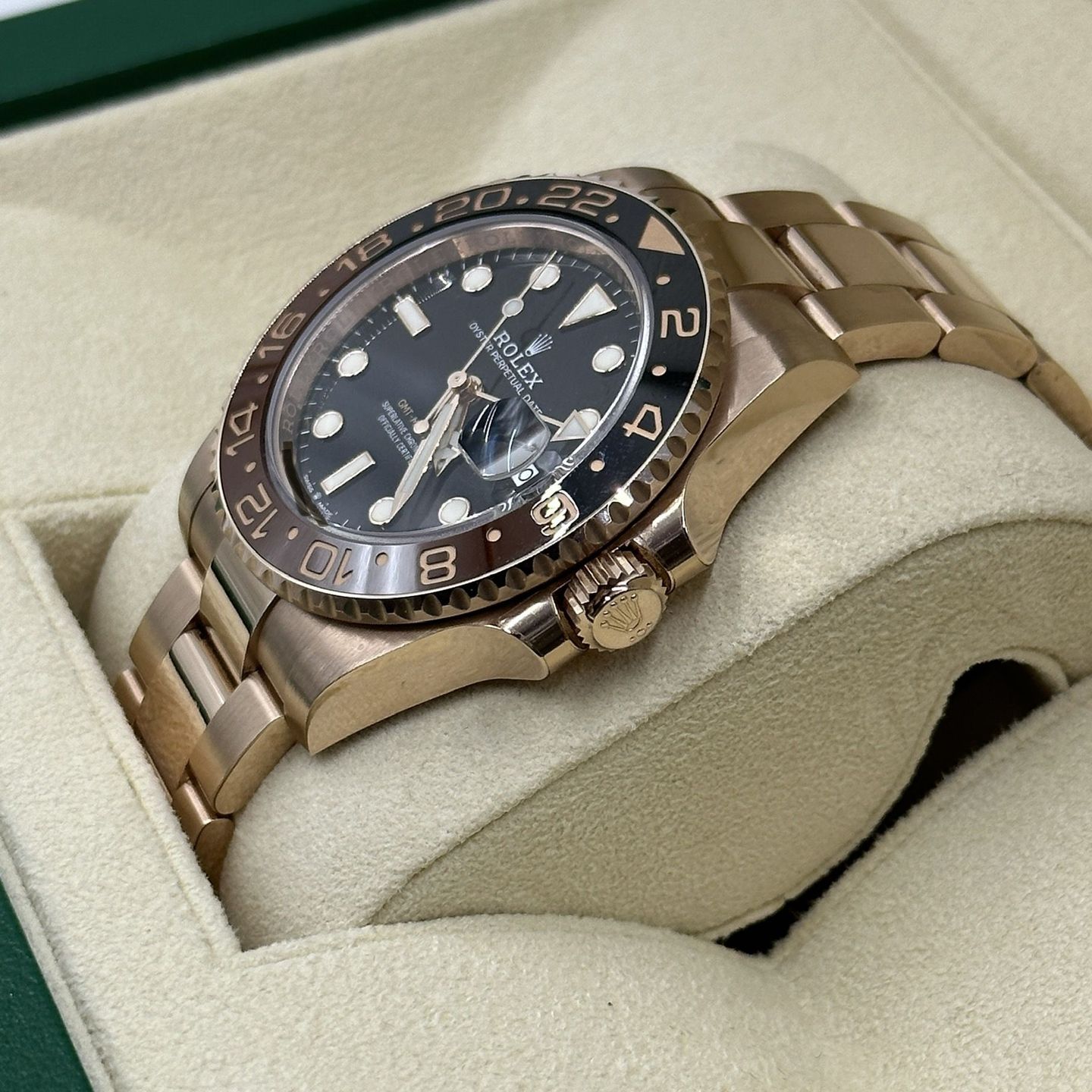 Rolex GMT-Master II 126715CHNR (Onbekend (willekeurig serienummer)) - Zwart wijzerplaat 40mm Roségoud (6/8)