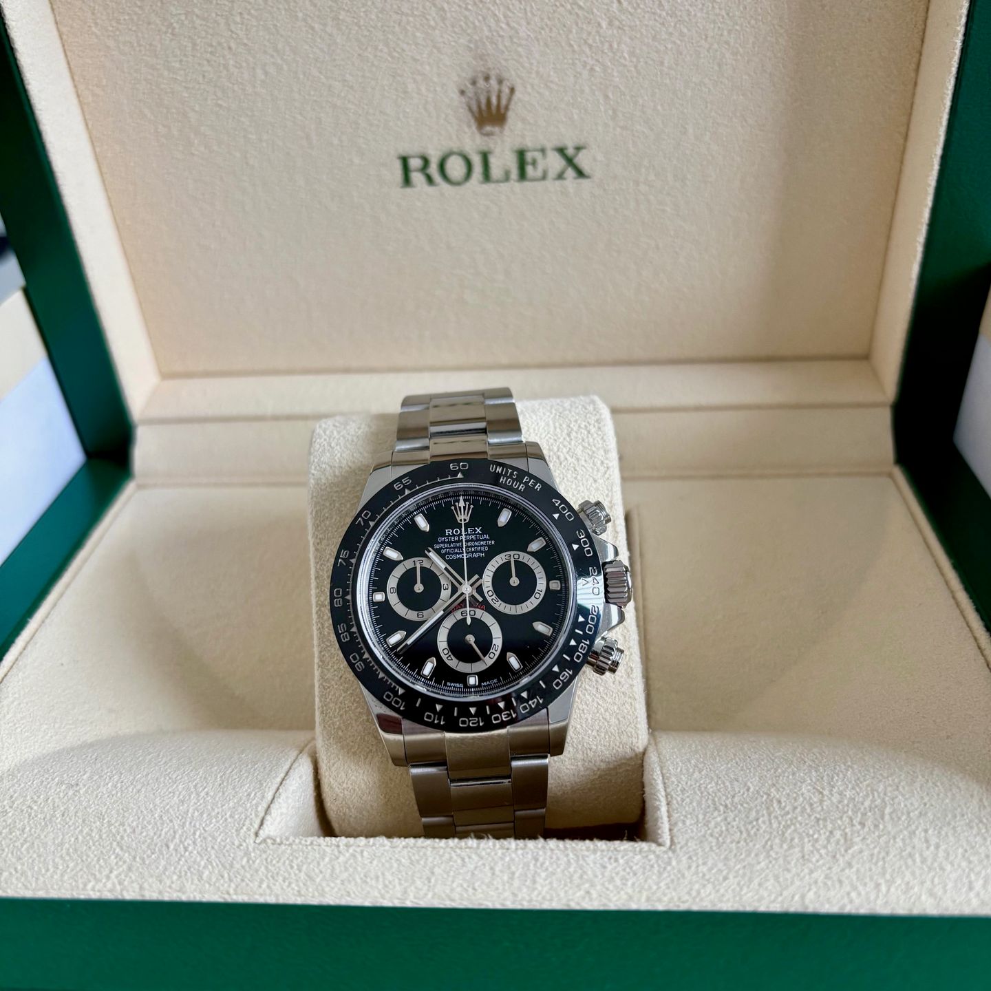 Rolex Daytona 116500LN (2018) - Zwart wijzerplaat 40mm Staal (1/8)