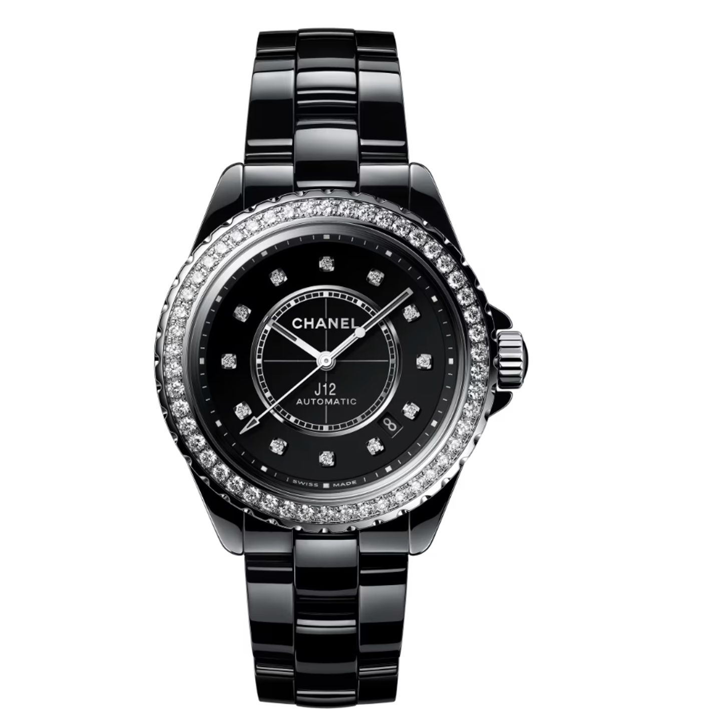 Chanel J12 H6526 (2023) - Black dial 38 mm Ceramic case (1/1)