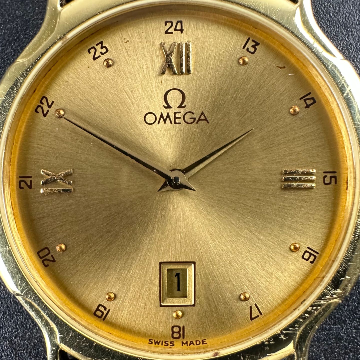 Omega Vintage 196.772 (1985) - Goud wijzerplaat 31mm Geelgoud (8/8)