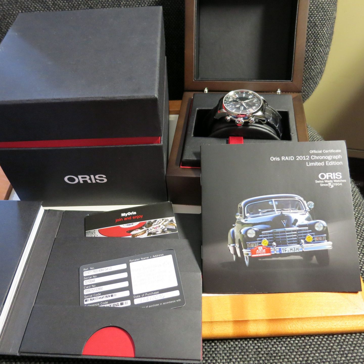 Oris Raid 01 677 7603 4084 (2014) - Black dial 44 mm Steel case (4/4)