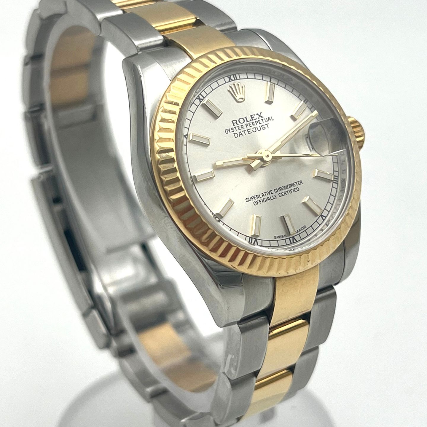 Rolex Lady-Datejust 178273 (2018) - Silver dial 31 mm Gold/Steel case (3/5)