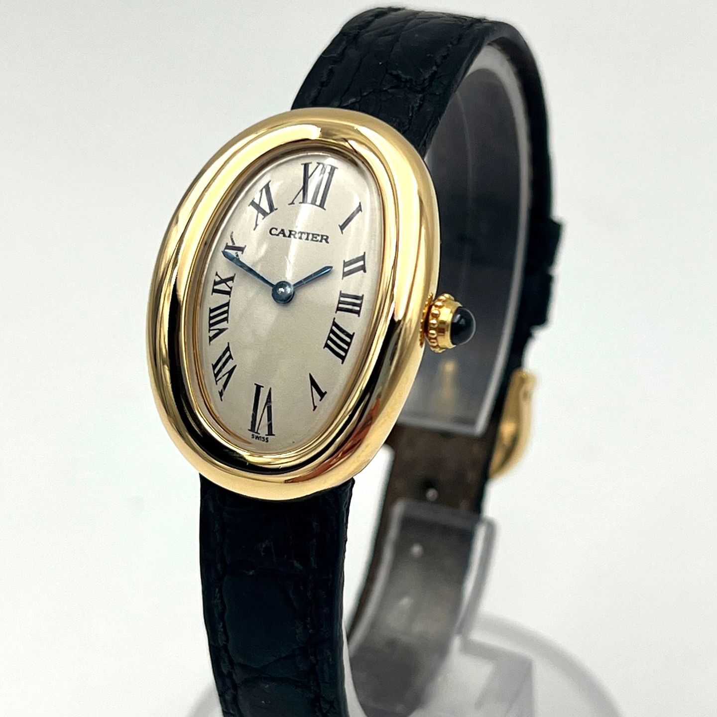 Cartier Baignoire 1952 (Unknown (random serial)) - White dial 22 mm Yellow Gold case (2/4)