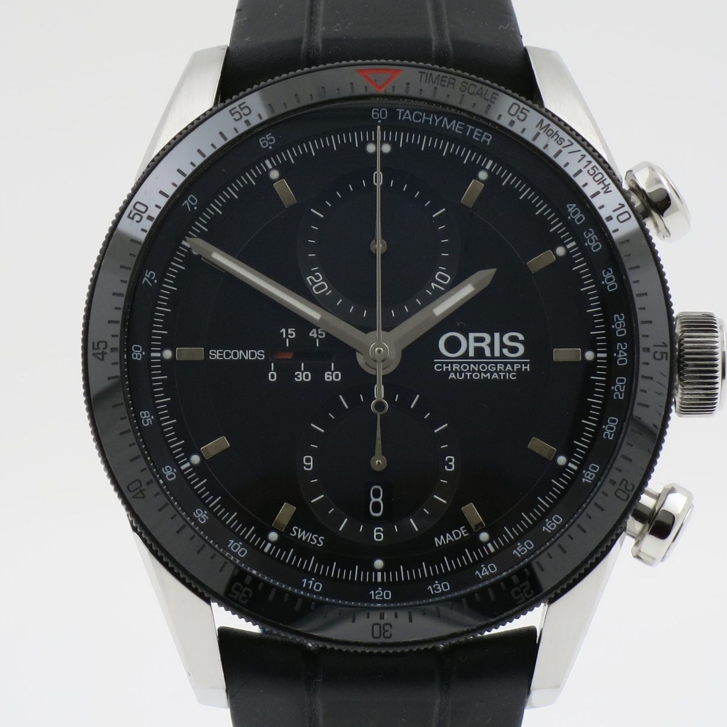 Oris Artix GT 01 674 7661 4434-07 4 22 20FC (2018) - Black dial 44 mm Steel case (1/4)
