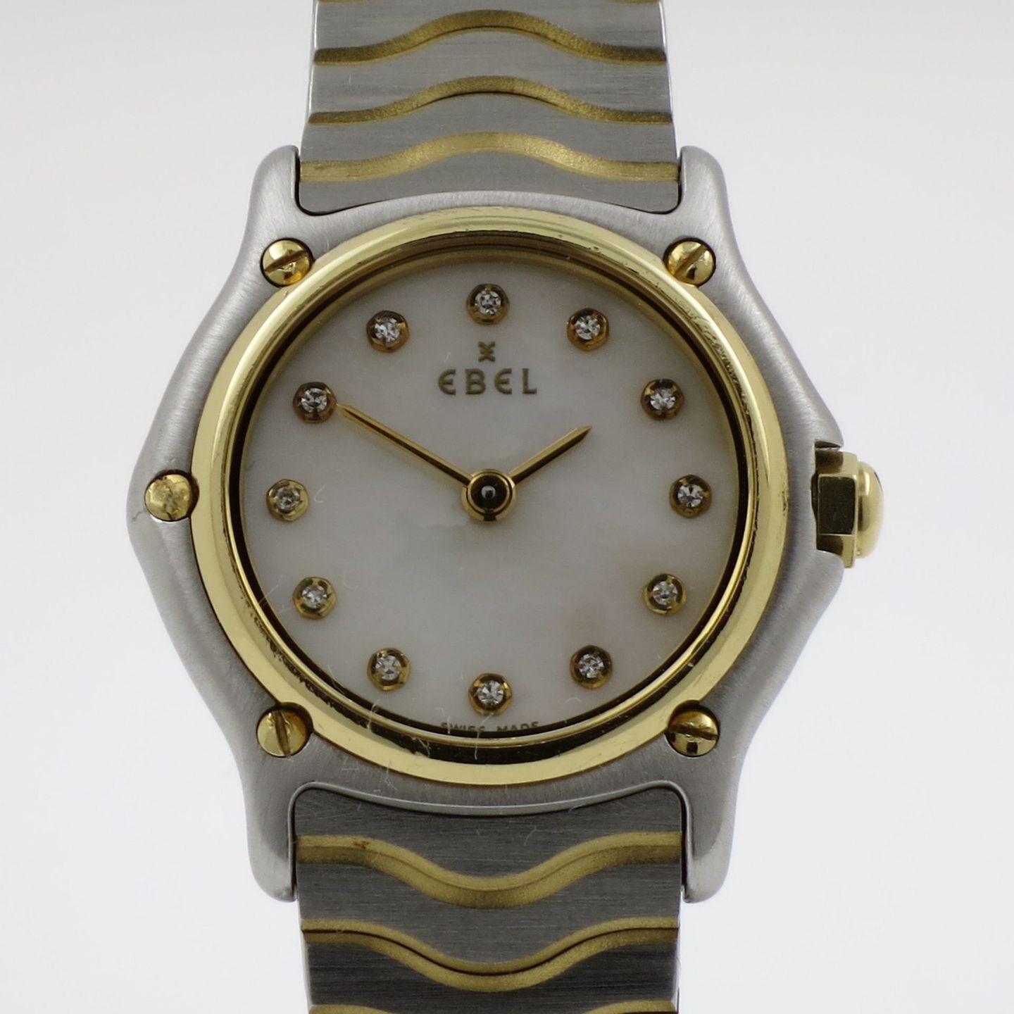 Ebel Sport 1157111 (2000) - Pearl dial 23 mm Gold/Steel case (1/4)