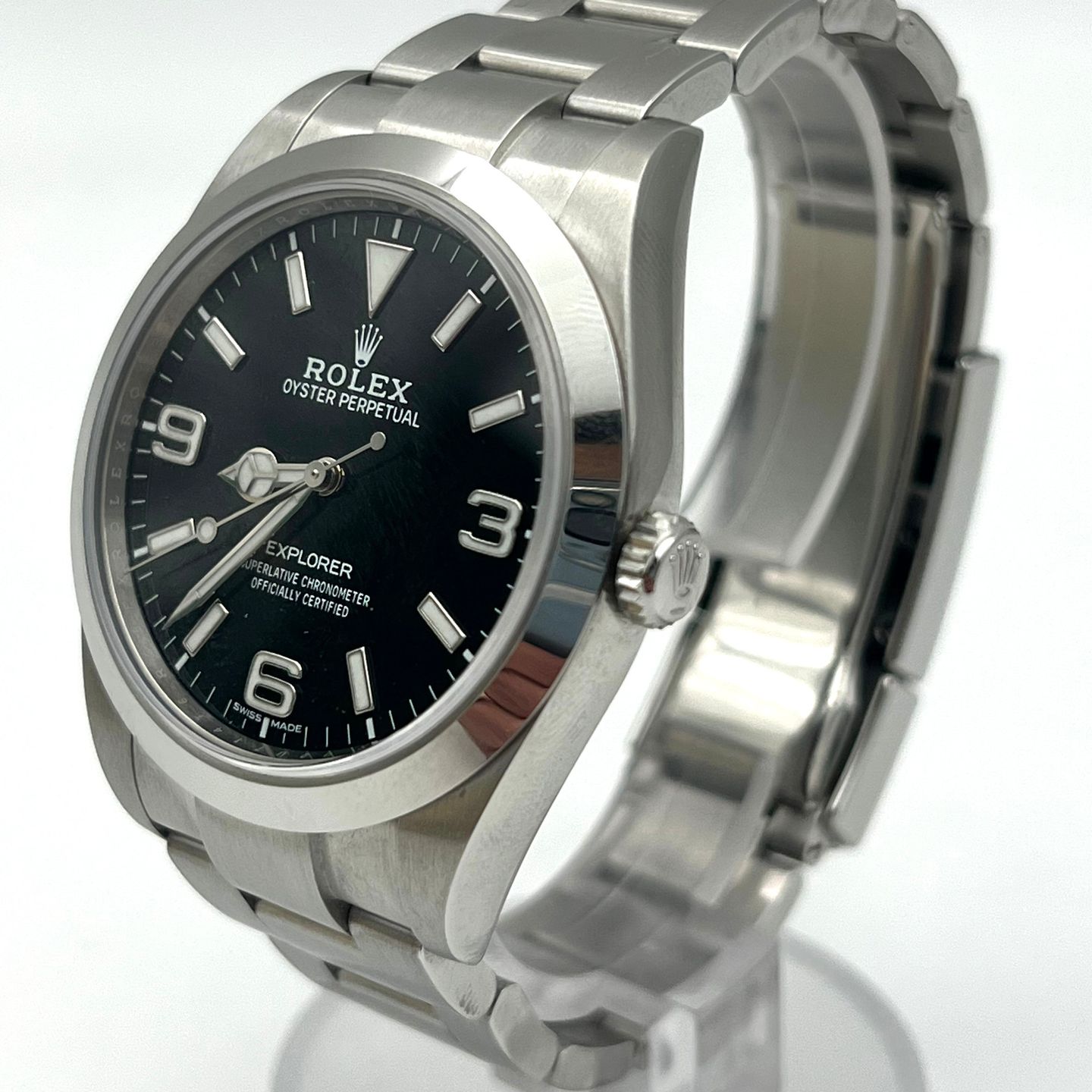 Rolex Explorer 214270 (2020) - Black dial 39 mm Steel case (2/7)