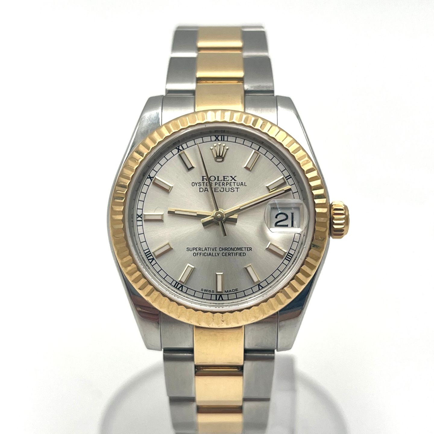 Rolex Lady-Datejust 178273 (2018) - Silver dial 31 mm Gold/Steel case (1/5)