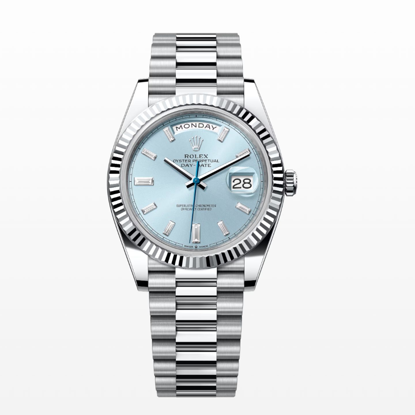 Rolex Day-Date 40 228236 (2023) - Blauw wijzerplaat 40mm Platina (1/1)