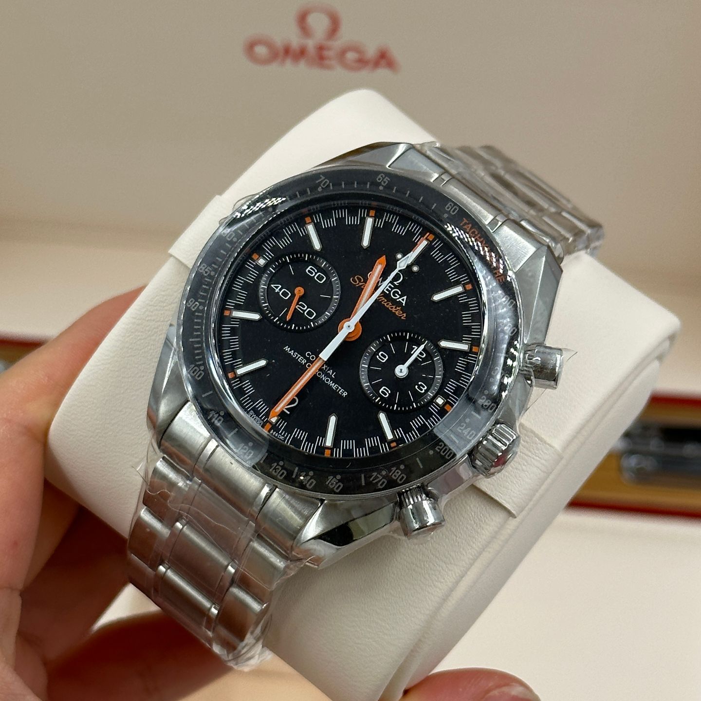 Omega Speedmaster Racing 329.30.44.51.01.002 (2023) - Zwart wijzerplaat 44mm Staal (4/8)