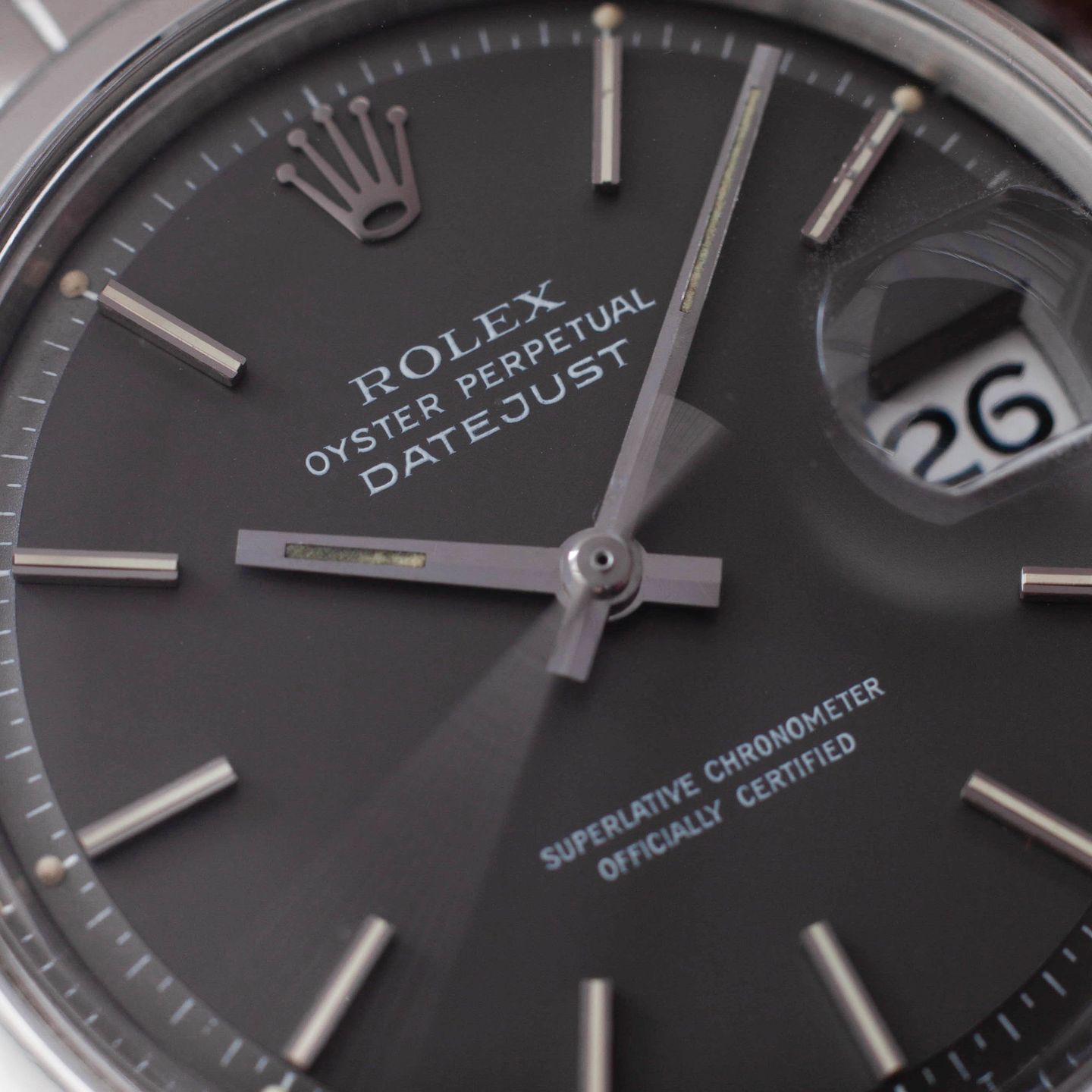 Rolex Datejust 1600 (1970) - Grey dial 36 mm Steel case (2/7)