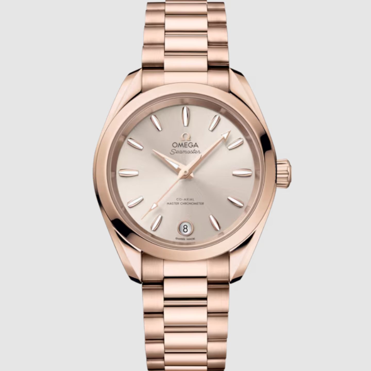 Omega Seamaster Aqua Terra 220.50.34.20.09.001 (2025) - Pink dial 34 mm Rose Gold case (1/1)