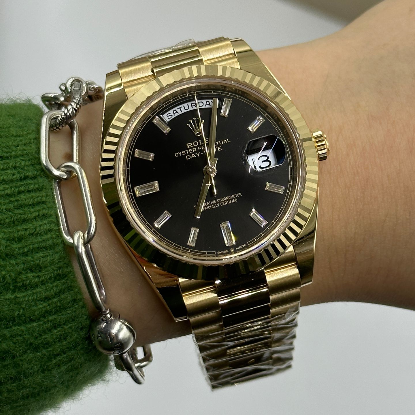 Rolex Day-Date 40 228238 (2024) - Zwart wijzerplaat 40mm Geelgoud (8/8)