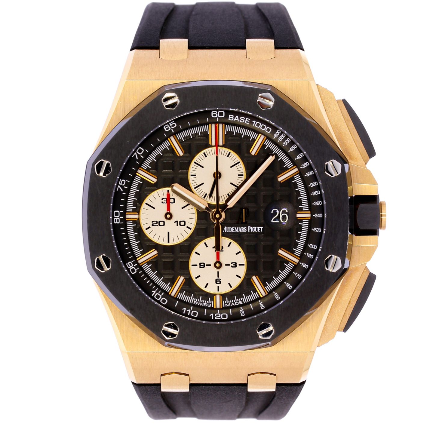 Audemars Piguet Royal Oak Offshore 26400RO.OO.A002CA.01 (2013) - Black dial 44 mm Rose Gold case (1/5)