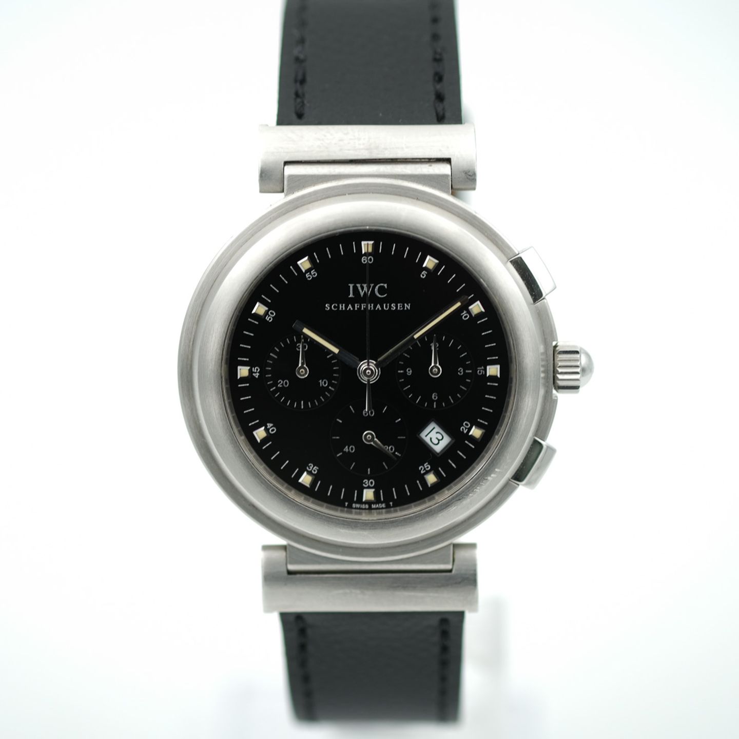 IWC Da Vinci Chronograph IW372805 (1997) - Black dial 37 mm Steel case (4/8)