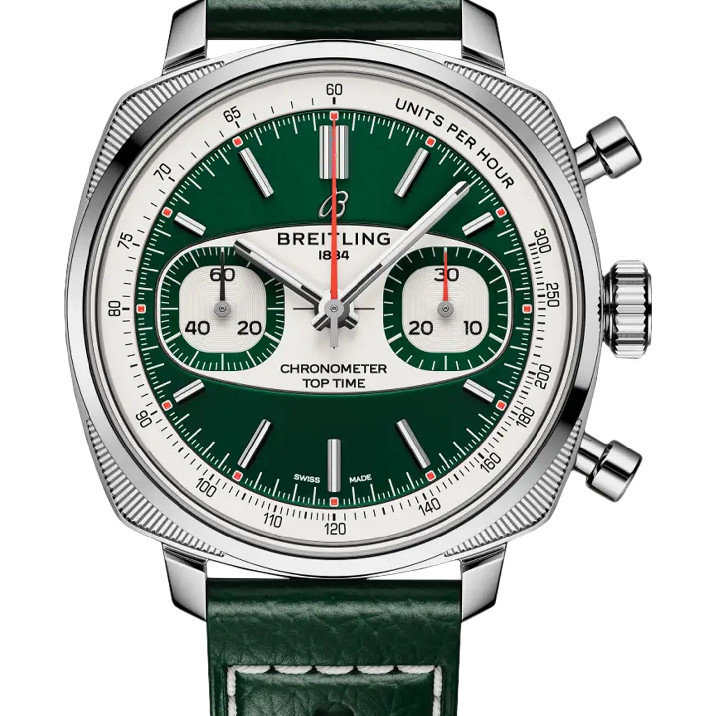 Breitling Top Time AB01771A1L1X1 (2025) - Green dial 38 mm Steel case (1/1)