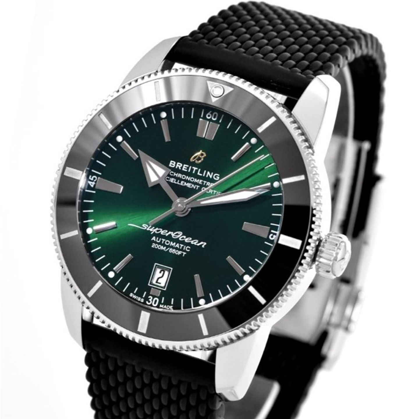 Breitling Superocean Heritage AB2020121L1S1 (2024) - Green dial 46 mm Steel case (1/1)