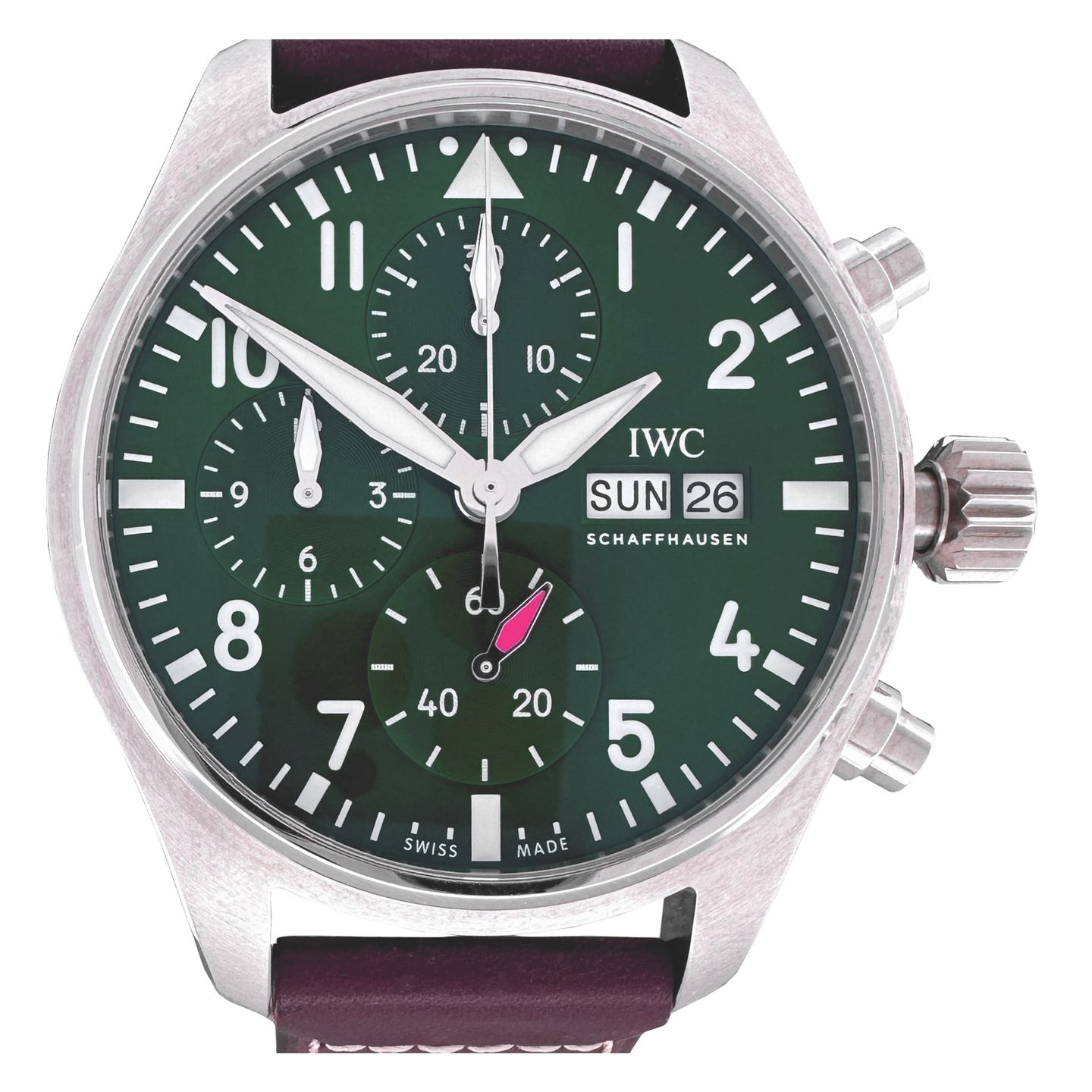 IWC Pilot Chronograph IW388103 (2024) - Green dial 41 mm Steel case (1/8)