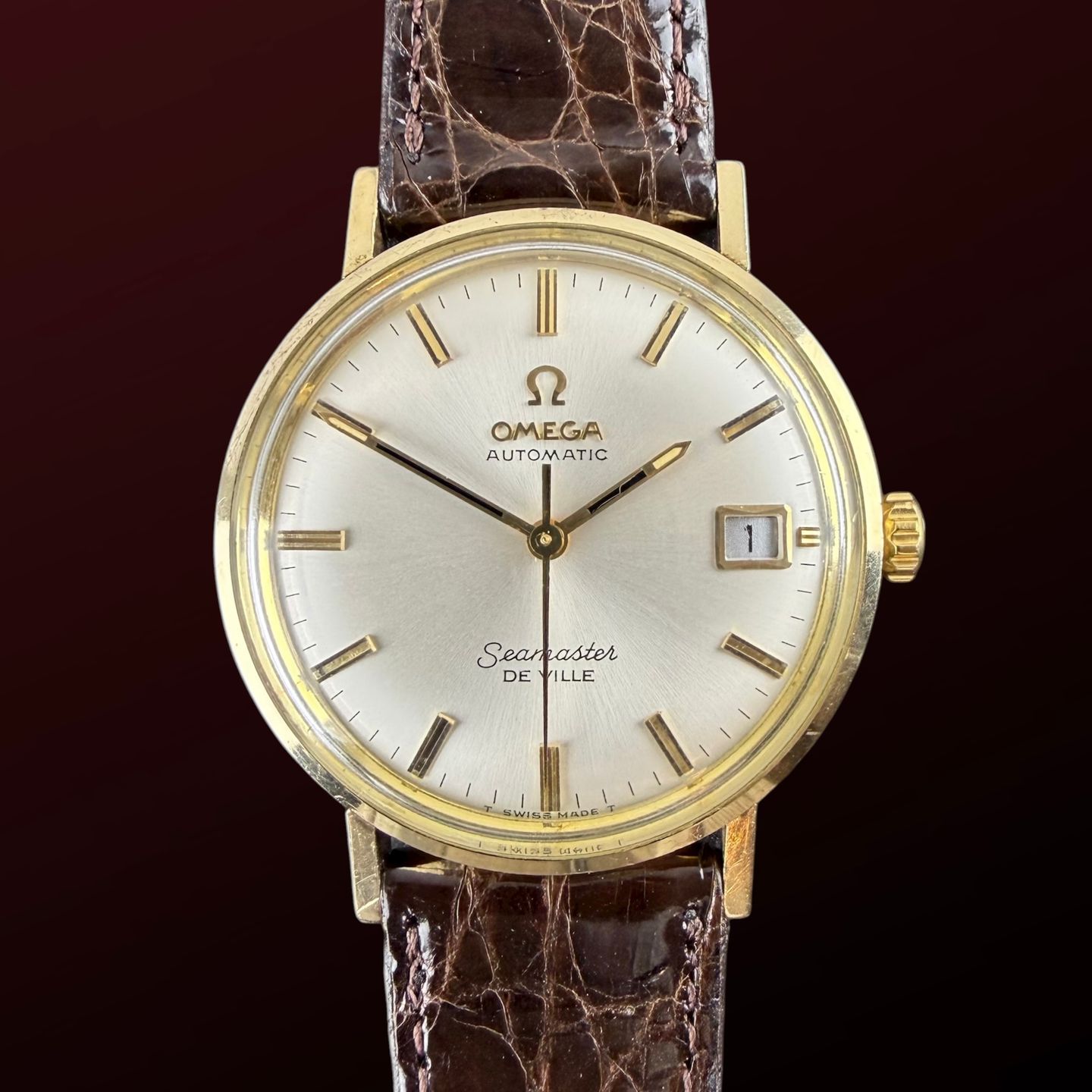 Omega Seamaster LL6287 (1970) - Wit wijzerplaat 34mm Goud/Staal (1/8)