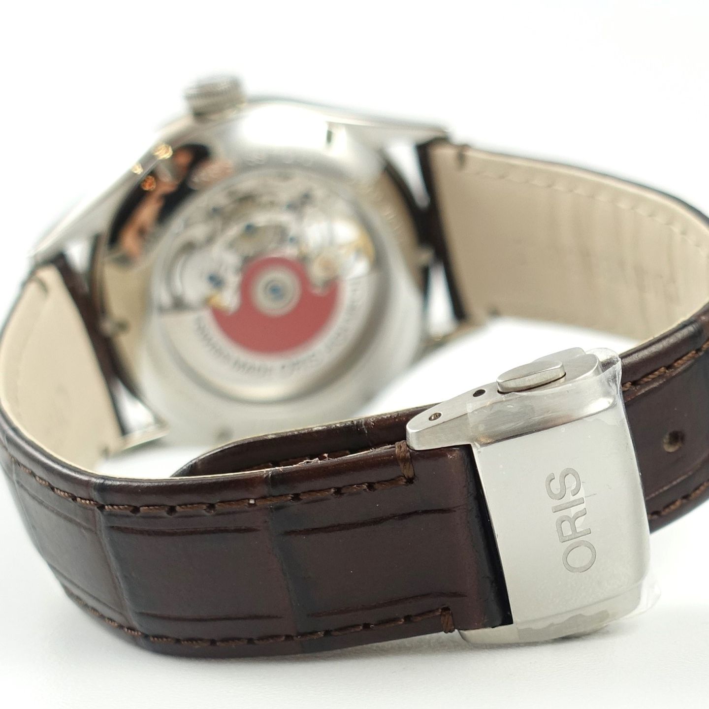 Oris Artelier Skeleton 01 734 7721 4051 (2024) - Zilver wijzerplaat 40mm Staal (7/7)