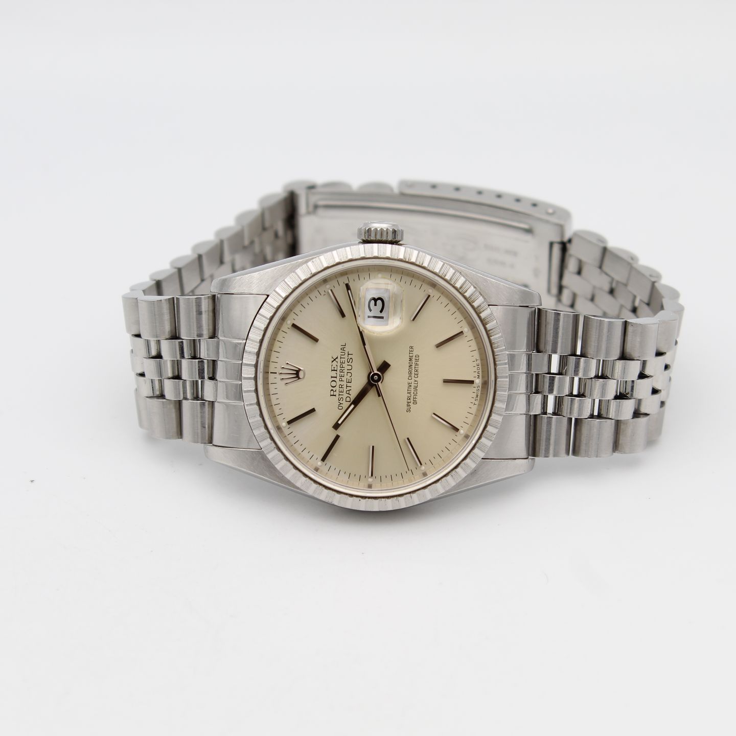 Rolex Datejust 36 16220 (1994) - Zilver wijzerplaat 36mm Staal (4/8)