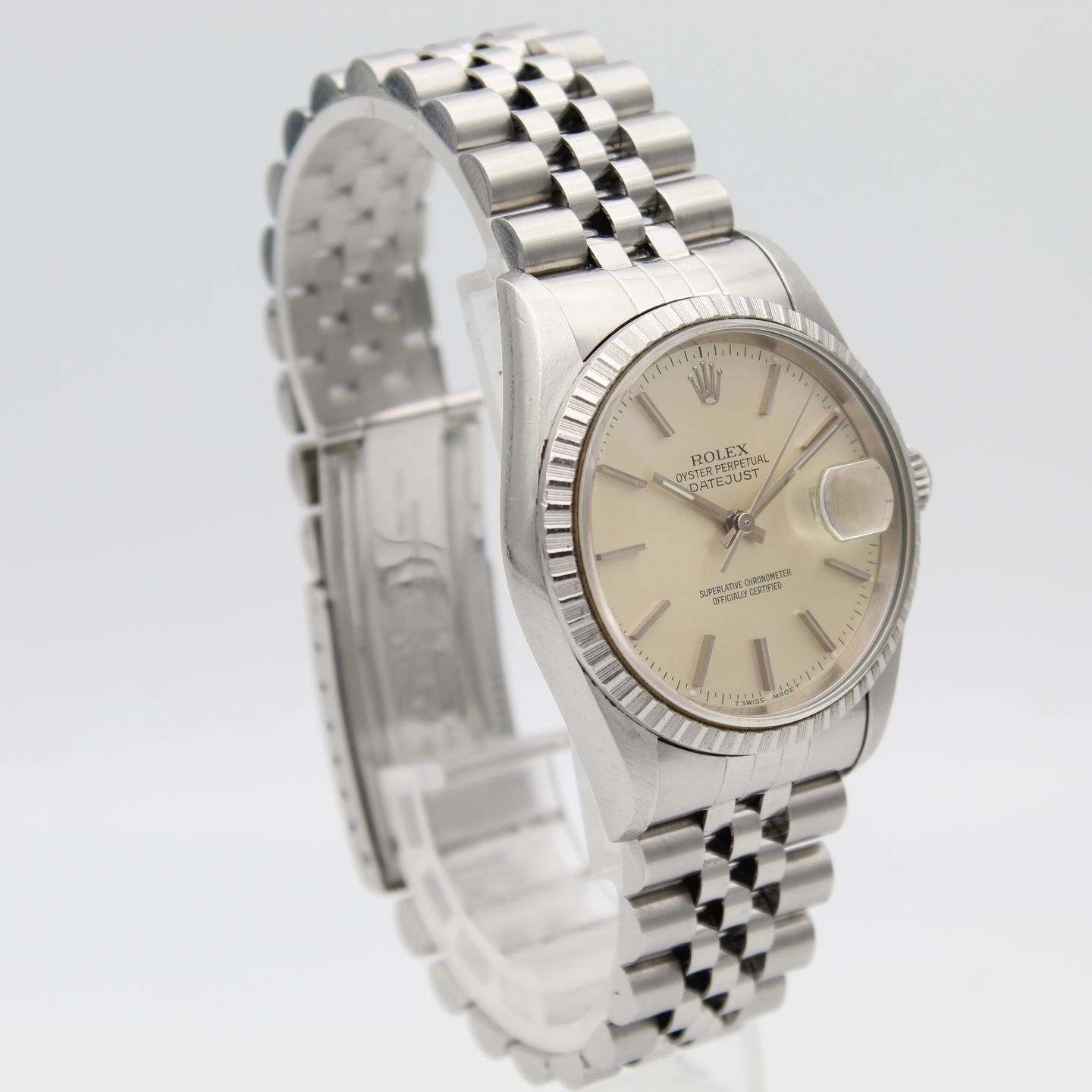 Rolex Datejust 36 16220 (1994) - Zilver wijzerplaat 36mm Staal (3/8)