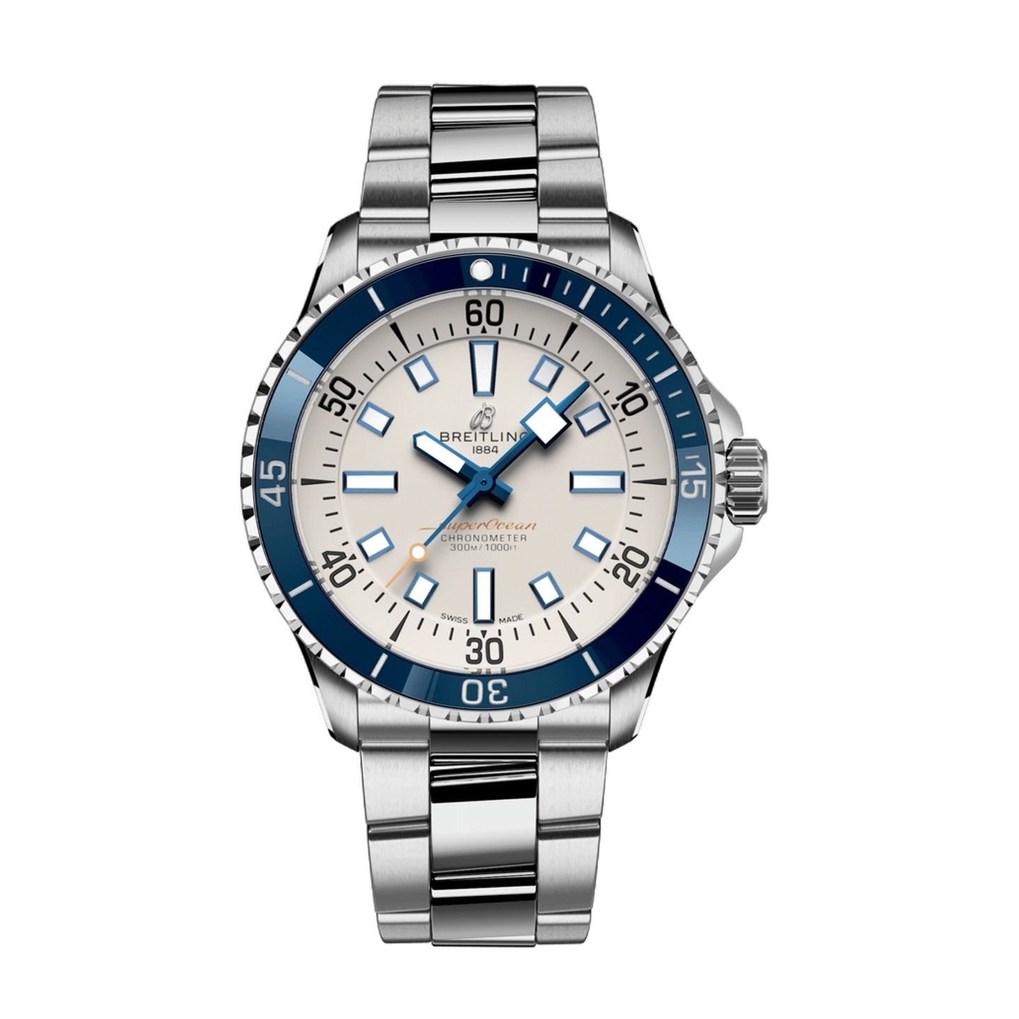 Breitling Superocean 42 A17375E71G1A1 (2023) - Zilver wijzerplaat 42mm Staal (1/1)