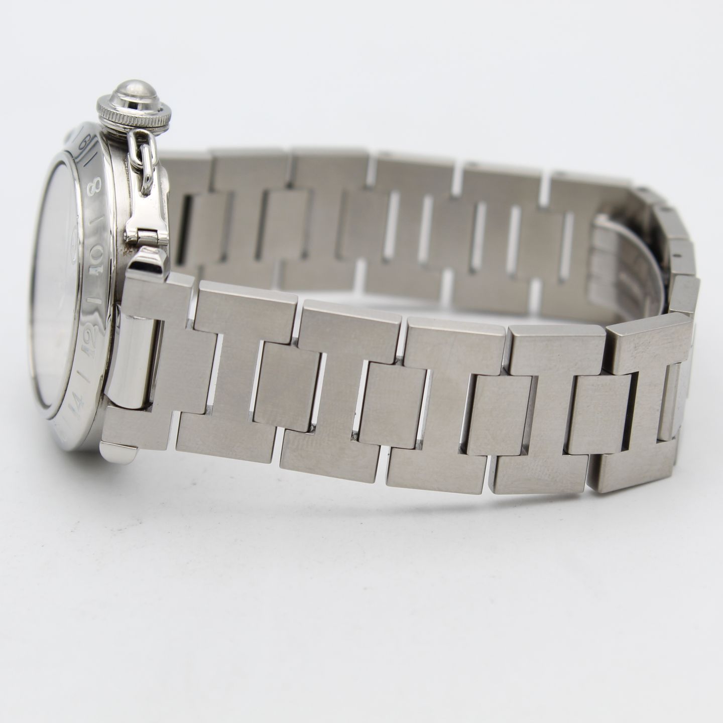 Cartier Pasha C W31029M7 (2001) - Silver dial 35 mm Steel case (6/8)