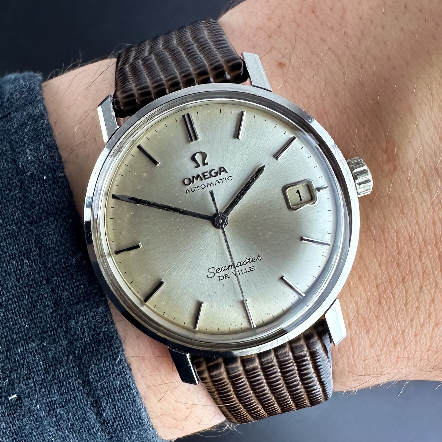 Omega Seamaster 166.020 (1967) - White dial 34 mm Steel case (2/8)