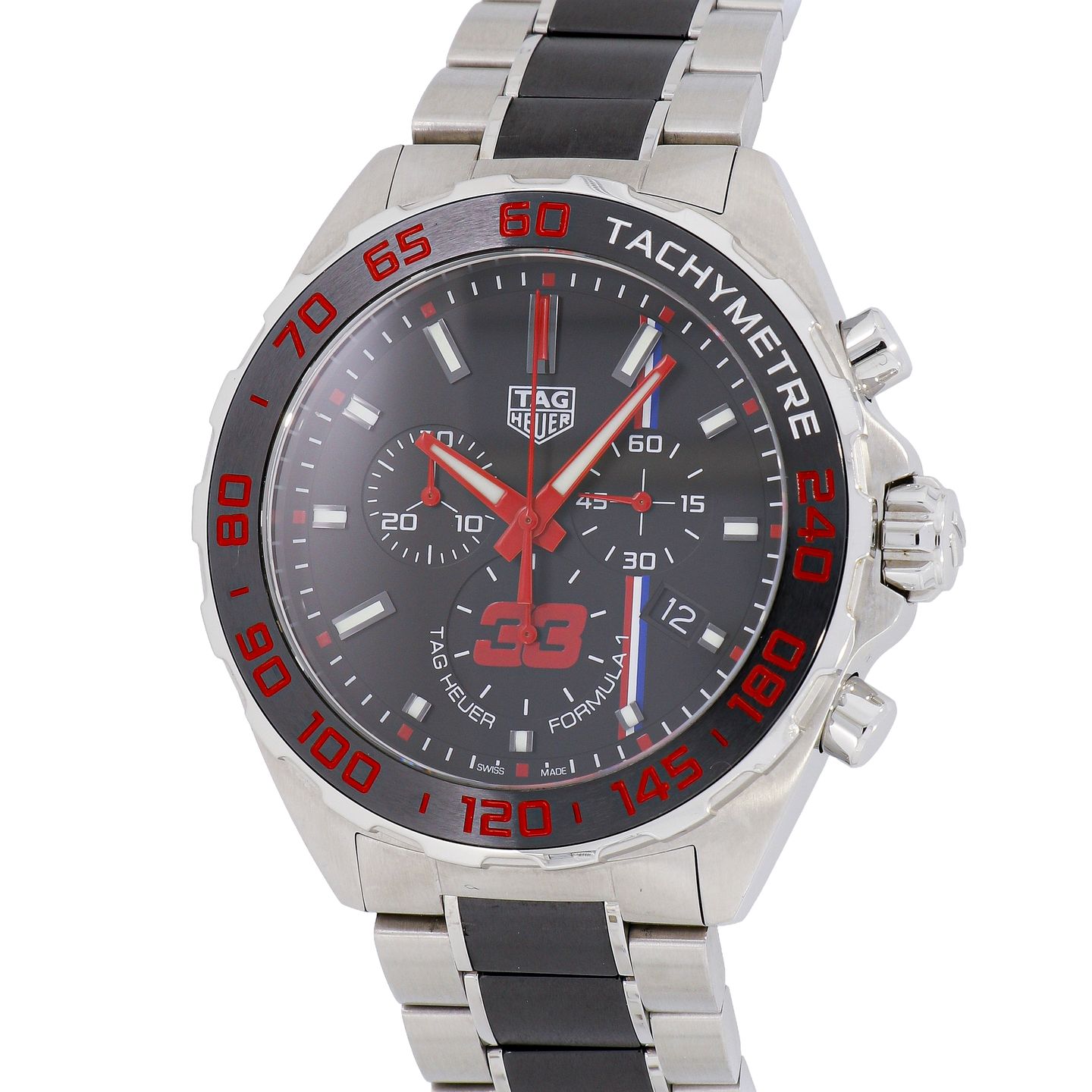 TAG Heuer Formula 1 Quartz CAZ101U.BA0843 (2019) - Black dial 43 mm Steel case (1/8)