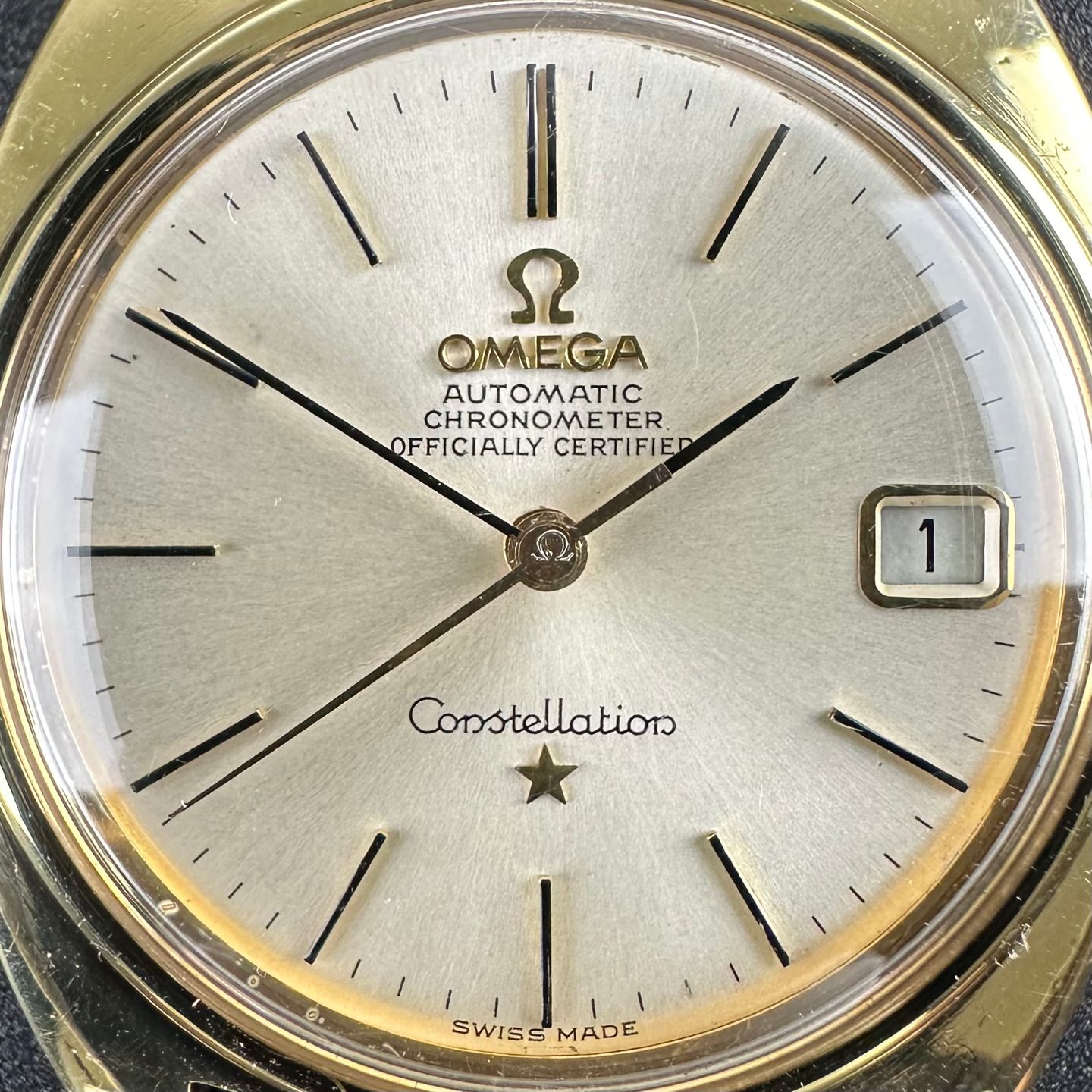 Omega Constellation 168.017 (1966) - Wit wijzerplaat 35mm Goud/Staal (8/8)