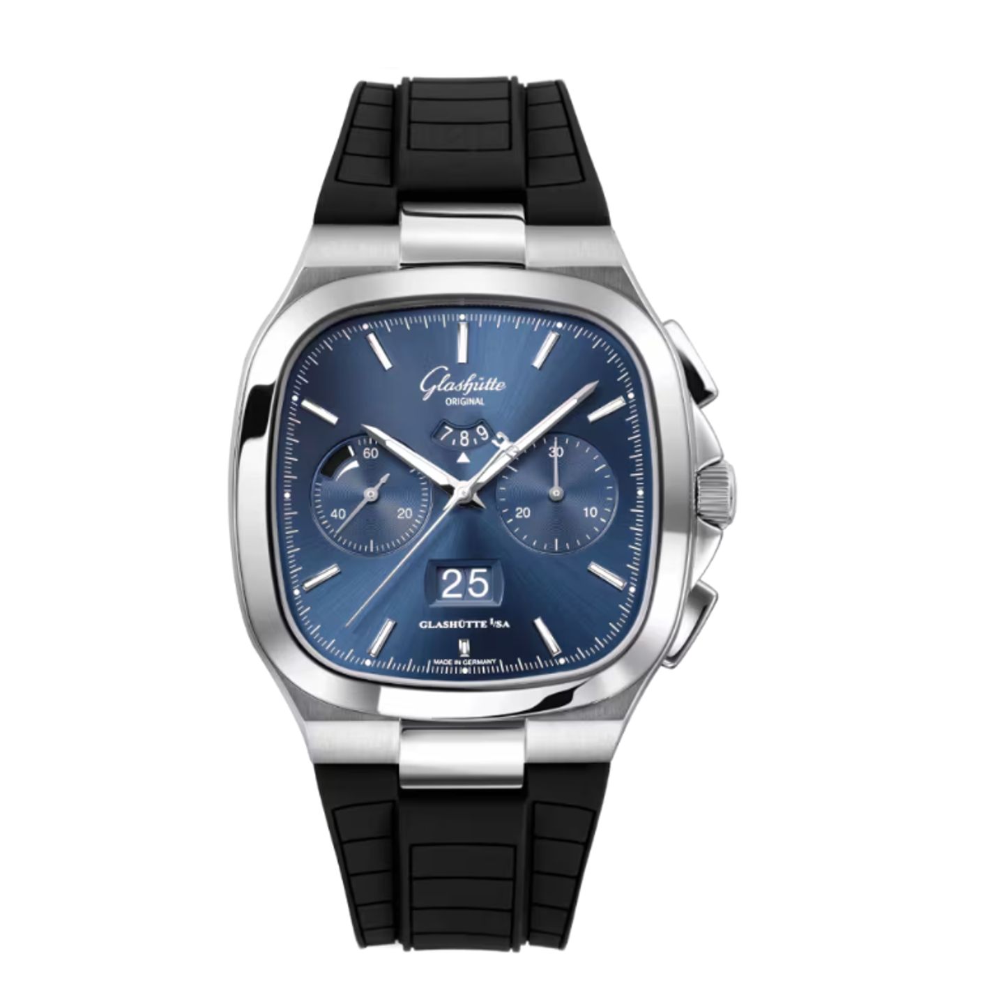 Glashütte Original Senator Chronograph Panorama Date 1-37-02-08-02-63 (2023) - Blue dial 40 mm Steel case (1/1)