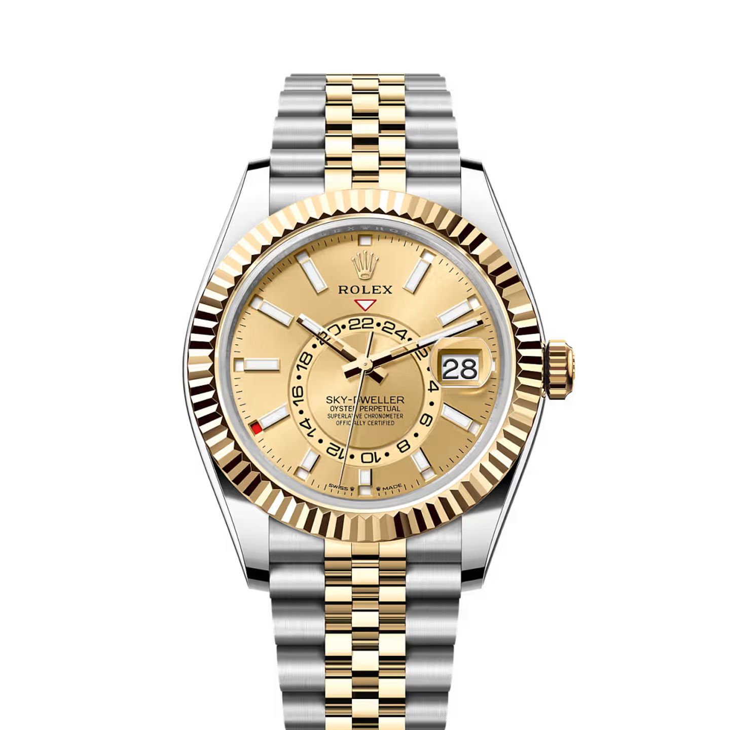 Rolex Sky-Dweller 336933 (2026) - Champagne dial 42 mm Gold/Steel case (1/2)