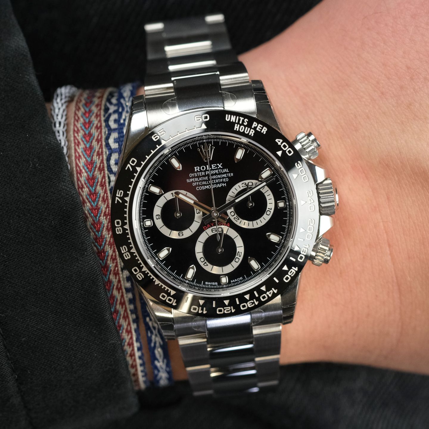 Rolex Daytona 116500LN (2017) - Black dial 40 mm Steel case (1/8)