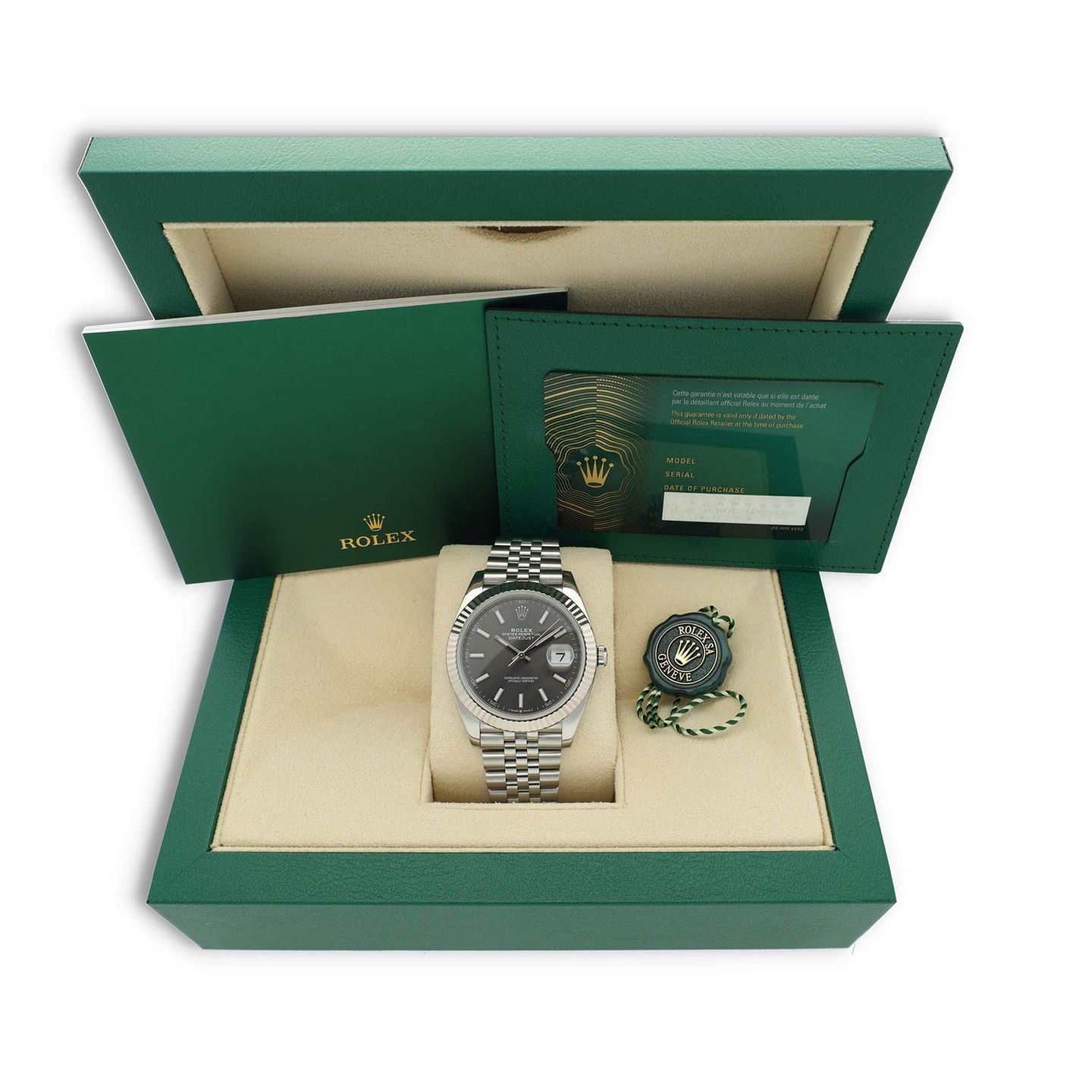 Rolex Datejust 41 126334 (2024) - Grijs wijzerplaat 41mm Staal (8/8)