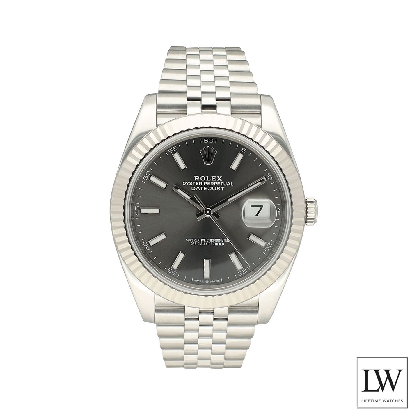 Rolex Datejust 41 126334 (2024) - Grijs wijzerplaat 41mm Staal (3/8)