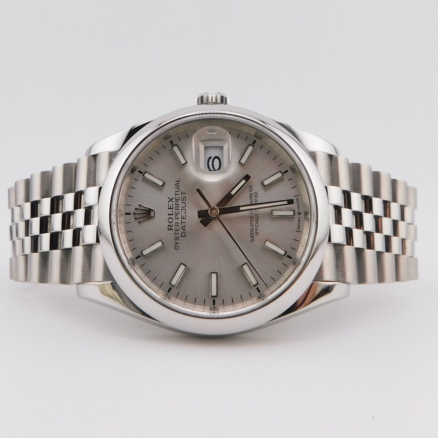 Rolex Datejust 36 126200 (2022) - Silver dial 36 mm Steel case (3/5)