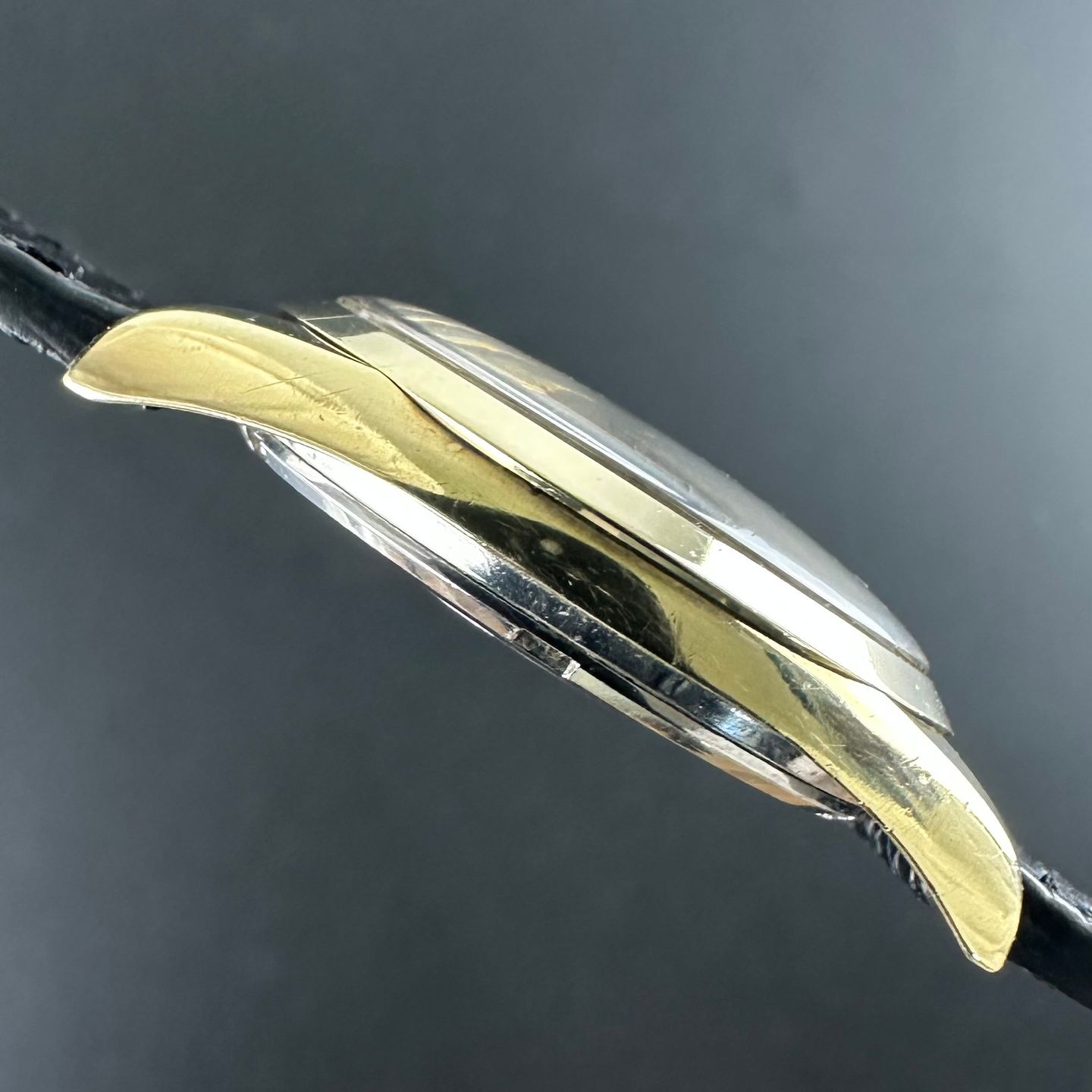 Omega Seamaster 166.010-63 SC (1963) - White dial 35 mm Gold/Steel case (6/8)