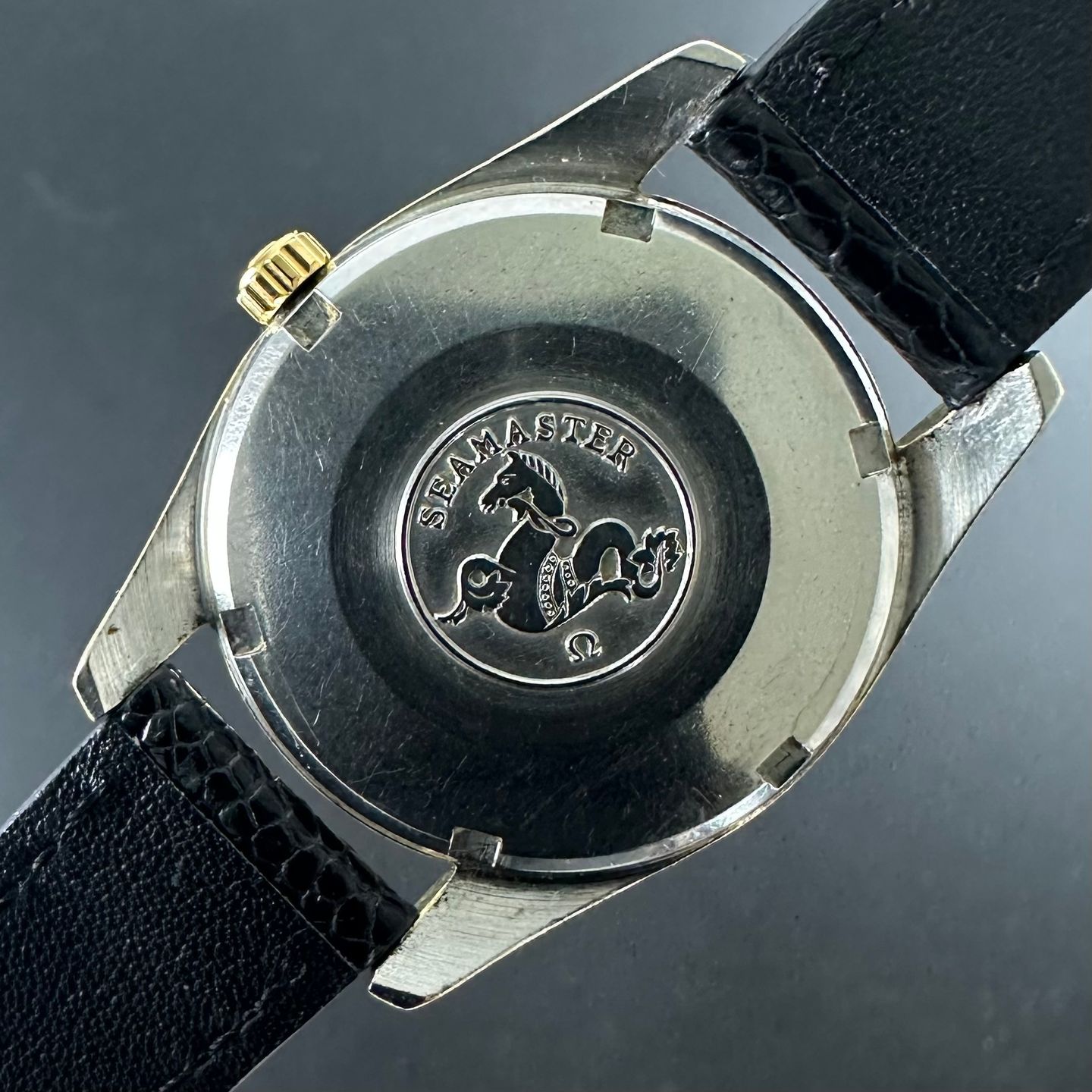 Omega Seamaster 166.010-63 SC (1963) - White dial 35 mm Gold/Steel case (3/8)