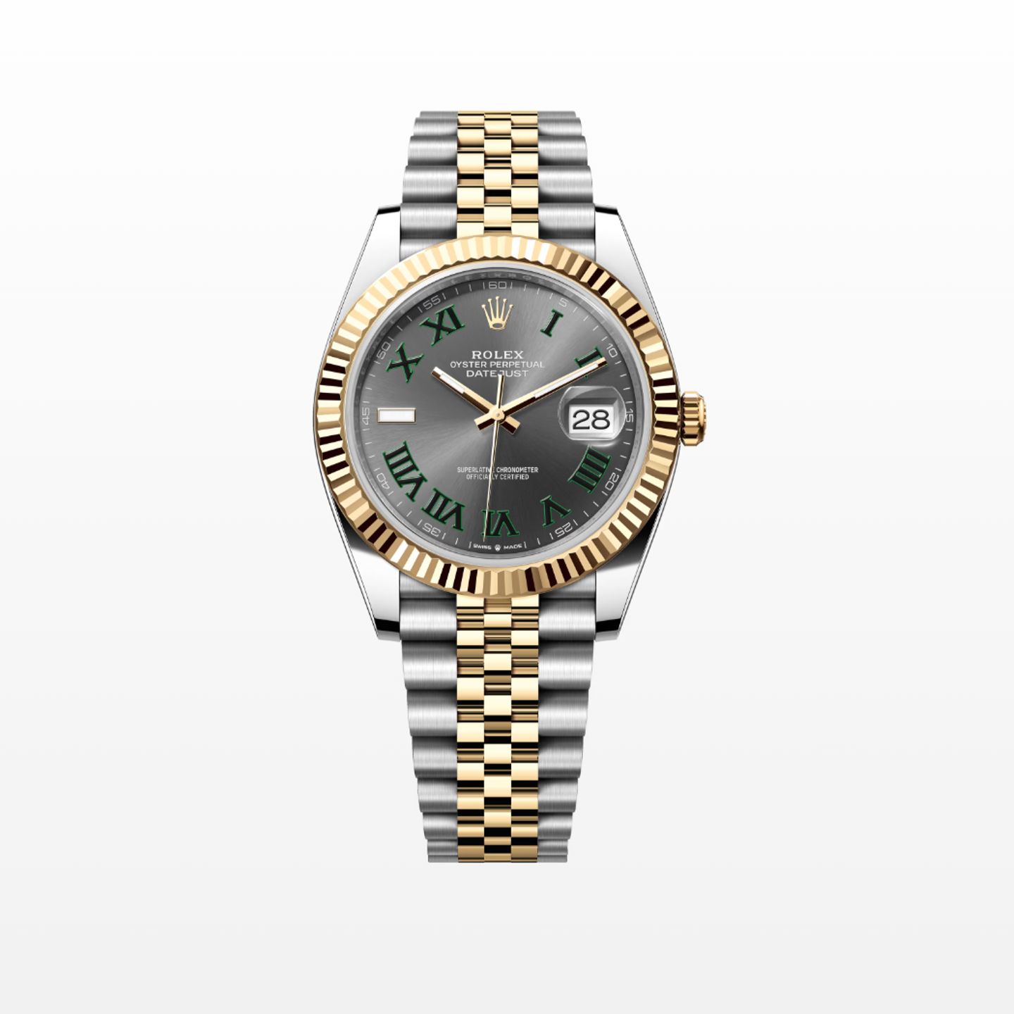 Rolex Datejust 41 126333 (2019) - Grey dial 41 mm Gold/Steel case (1/1)