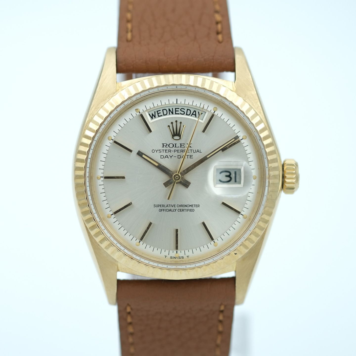 Rolex Day-Date 1803 (1966) - Silver dial 36 mm Yellow Gold case (5/8)