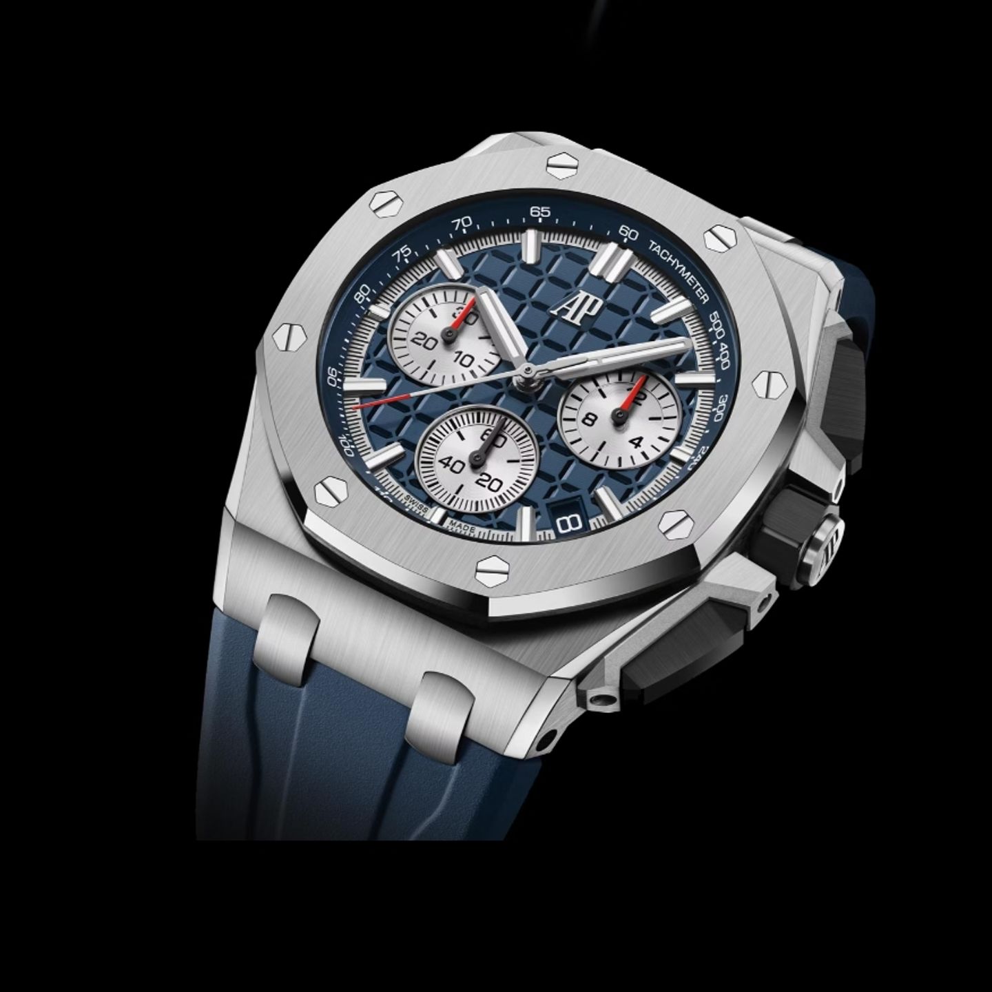 Audemars Piguet Royal Oak Offshore Chronograph 26420TI.OO.A027CA.01 (2025) - Blue dial 43 mm Titanium case (2/8)