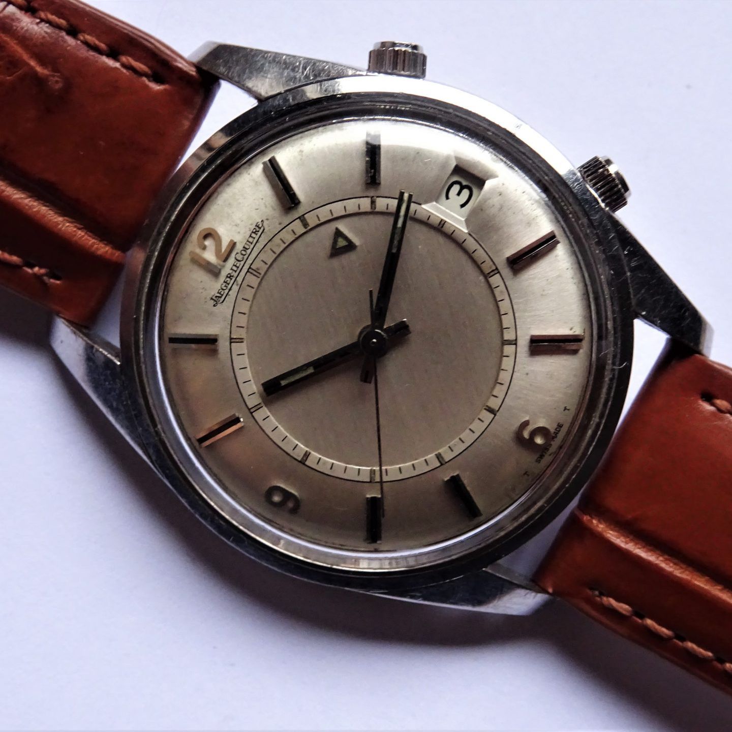 Jaeger-LeCoultre Memovox - (1962) - Silver dial 36 mm Steel case (4/8)