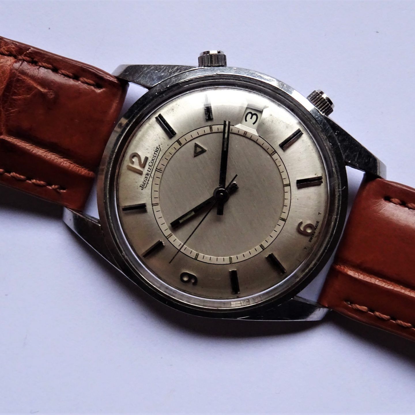 Jaeger-LeCoultre Memovox - (1962) - Silver dial 36 mm Steel case (5/8)